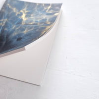 Limited Edition: Blue and Gold Marbled Notebook 04