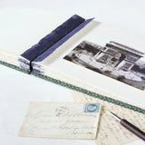 green and purple-photo album-coptic stitch-deckled edges-handmade-london