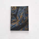 Limited Edition: Blue and Gold Marbled Notebook 02