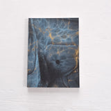 Limited Edition: Blue and Gold Marbled Notebook 04