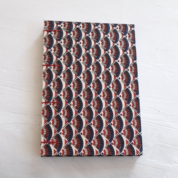 Red and Blue Coptic Notebook