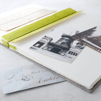 speckled grey-coptic album-interior-contemporary album-handmade-the idle bindery