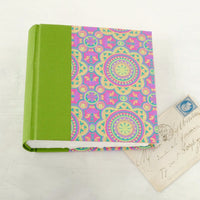 pink and green-mini album-cover-handmade photo album